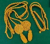 Nice M1902 Cavalry Dress Yellow Aiguillette or Waffle Cord 