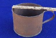 Nice Non-Regulation All Soldered Civil War Period Tin Cup - Same Size Pictured in Some Library of Congress Images