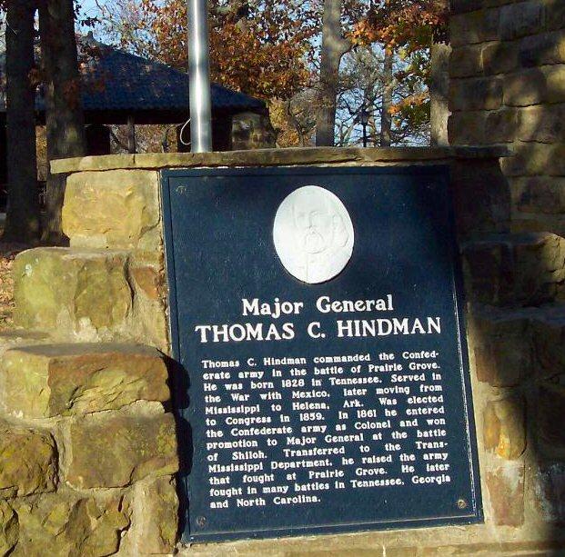 General Thomas Carmichael Hindman Monument at the base of the Rhea's Mills, Stack 