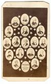 Nice Cdv First Seventeen Presidents of the United States