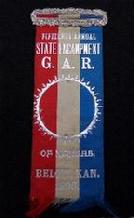 G.A.R. Ribbon from the 1896, State Encampment at Beloit, Kansas