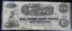 Fine 1862 Confederate T-40 $100 Note w/Steam Train Vignette 
