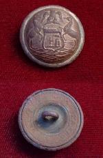 Fine Dug Gold Gilded Civil War Period MG4 Michigan State Seal Coat Button