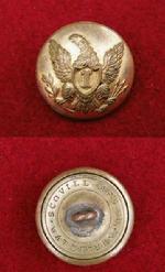 Excellent Eagle -I- Infantry Overcoat Button