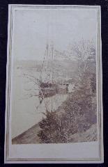 Fine Original Civil War Period Cdv Image of Jones� Landing, on the James River, a few miles above Richmond, Virginia 
