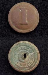 Fine Displaying Dug CS181 Confederate Infantry Coat Button