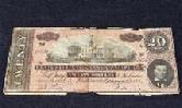 Nice Priced Original Confederate T-68 Twenty Dollar Note 