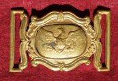 Super Nicely Gilted ca. 1845 Militia Officers Waist Belt Buckle 