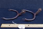 Fine Pair of Crude Hand Forged Revolutionary War Hessian Horse Spurs 