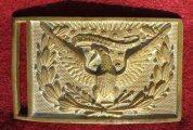 Finely Detailed & Nicely Gilted Officers Sword Belt Plate 