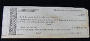 Nice Unused/Blank Sutler's Check - From the Sutler of the 109th New York Infantry - S. Rightmyre