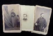 Trio of Civil War Period Cdv Images of Astoundingly Young Child Soldiers