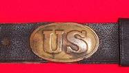 To Original 1839 Infantryman's Waist Belt & Baby US Buckle