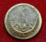 Nice Displaying Confederate VA20 Virginia State Seal Staff Officer's Coat Button - Recovered Moss Neck, Virginia, Area. 