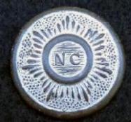 Stunning Example of a Dug NC16 North Carolina Sunburst Button