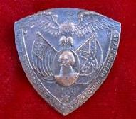 Fine Copper Badge from the 30th Annual Reunion of the UCV, or United Confederate Veterans, held in Houston, Texas, October 6th-8th, 1920 