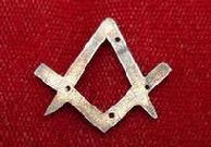 Beautiful Civil War Campsite Recovered Silver Masonic Pin