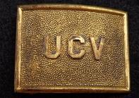 Nice Gold Gilded United Confederate Veterans or UCV Waist Belt Plate 