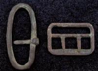 Nice Brass Belt Adjuster & 1860 Patented Suspender Buckle