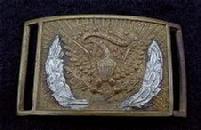 Fine Displaying Original Non-Dug Benchmarked U.S. Sword Belt Plate w/Dug Benchmarked Keeper 