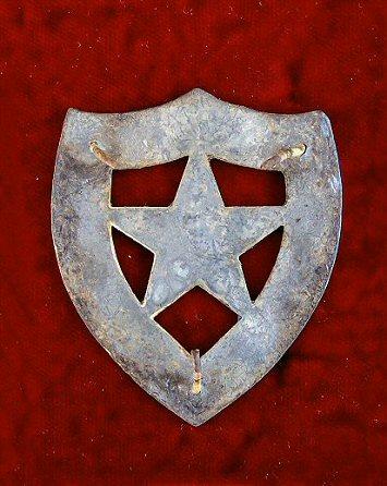 Lead Filled Star/Shield Martingale or Decorative Device - Reverse