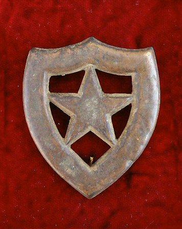 Lead Filled Star/Shield Martingale or Decorative Device - Front