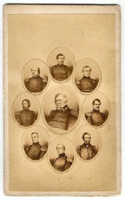 Cdv - Generals Of Our Army, 1861. 