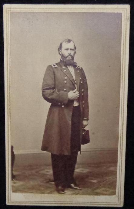 Very Fine Full Standing Cdv Image of U.S. General, & Medal of Honor Winner, Eugene Asa Carr