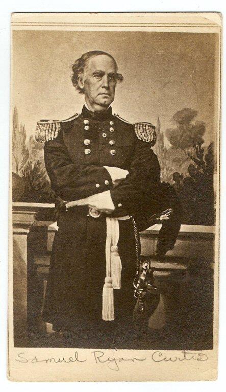 US General Samuel Ryan Curtis Of Iowa - Victor of Battle of Pea Ridge, Arkansas - Cdv 