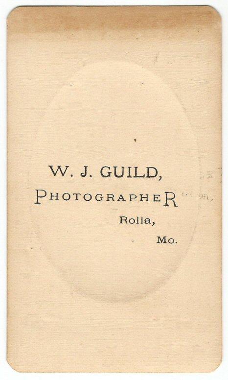 Rolla, Missouri, Civilian Cdv Photographer's Mark