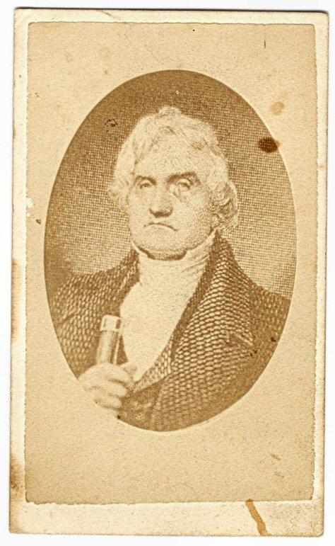 Lee Gallery, Richmond, Virginia, Cdv Engraving of ... Daniel Webster ? 
