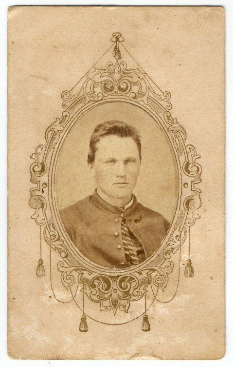 Pvt. George W. Lukes - Co. E, 12th Missouri Cavalry, US Cdv 