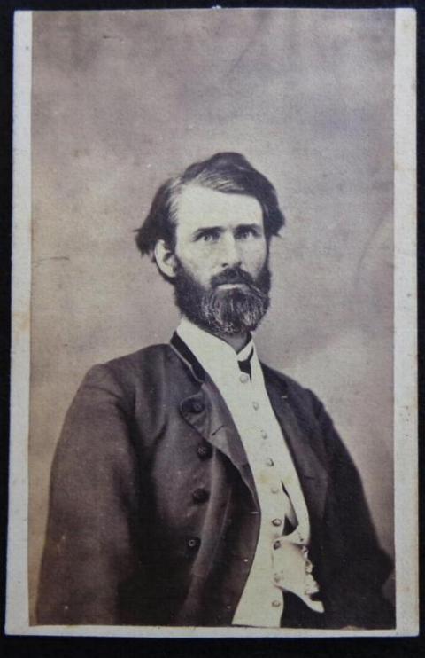 RARE Cdv of Colonel William Milo Stone of the 22nd Iowa Infantry - Captured at the Hornet's Nest - Late War Governor of Iowa - Present in Washington D.C. When Lincoln was shot. 