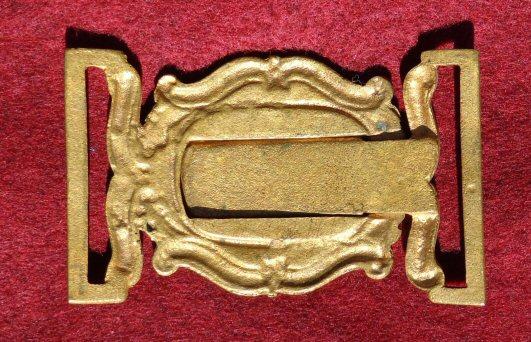 Super Nicely Gilted ca. 1845 Militia Officers Waist Belt Buckle 