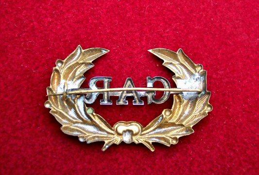 Super Nice Original G.A.R. Grand Army Of The Republic Hat Badge 