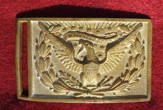 Finely Detailed & Nicely Gilted Officers Sword Belt Plate 