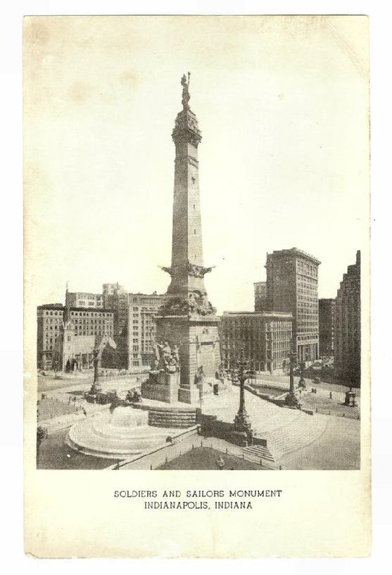 Nice Cabinet Card - Indiana Soldiers & Sailors Monument 