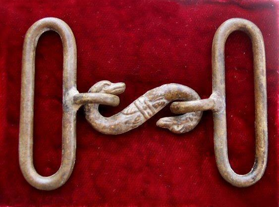 Excellent Period British Snake Buckle - Recovered Kennesaw Mountain, Georgia, Campaign