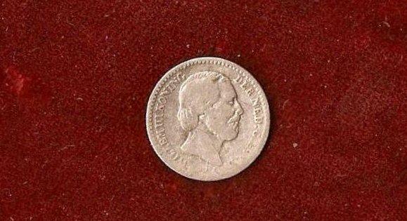 1856 Netherlands Silver 10-Cent Piece, From Union Campsite. 