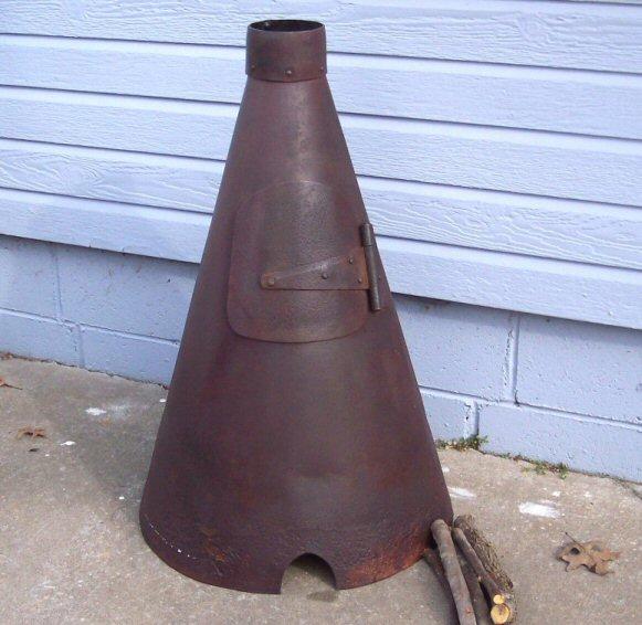 Fine Original "Riveted" Civil War Period Sibley Tent Stove 