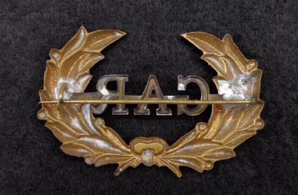 Super Nice G.A.R. or Grand Army of the Republic, Hat Badge
