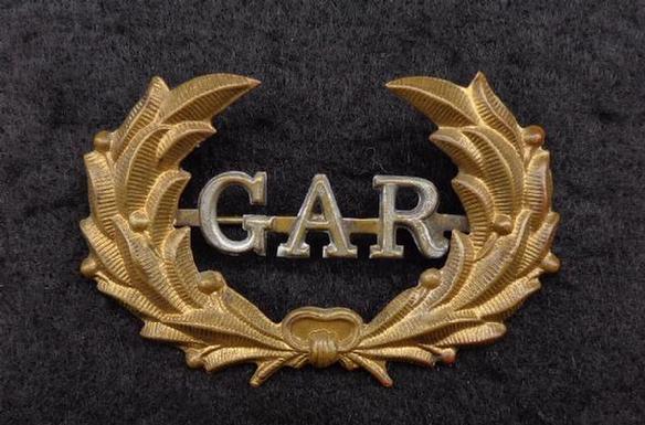 Super Nice G.A.R. or Grand Army of the Republic, Hat Badge