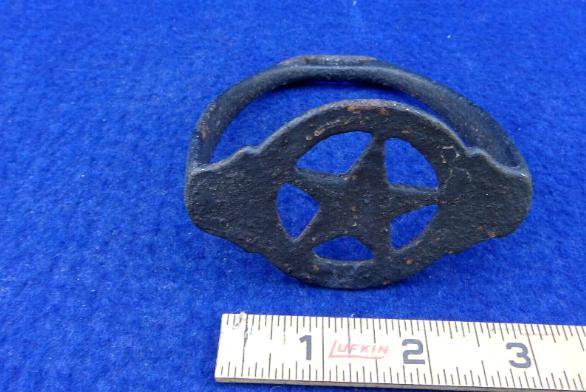 RARE Stirrup with Cut-Out 5-Point Star foot pad