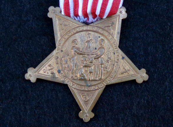 Fine G.A.R. or Grand Army of the Republic, Numbered Membership Badge
