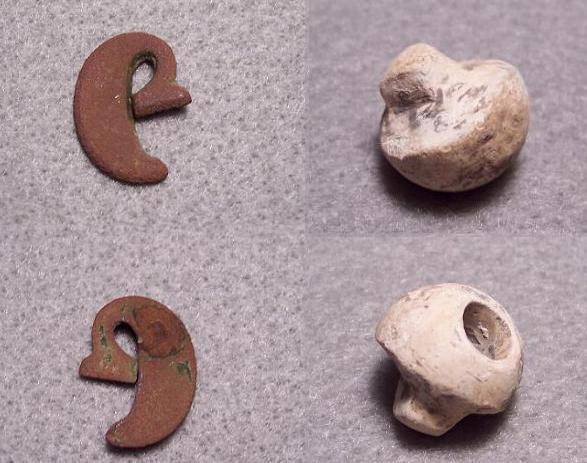 Hat Letter and Carved Roundball.