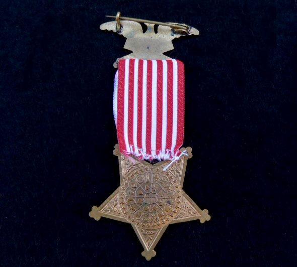 Fine G.A.R. or Grand Army of the Republic, Numbered Membership Badge