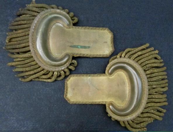 Fine Pair of Pre-Civil War Militia Officers Dress Epaulets