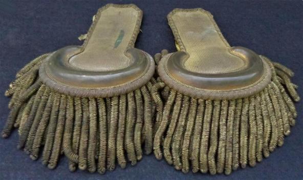 Fine Pair of Pre-Civil War Militia Officers Dress Epaulets