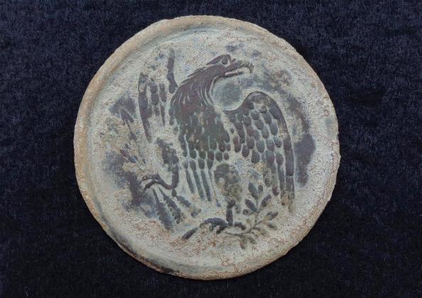 Dug Eagle Breast Plate with a Great Look and Carved on the Back