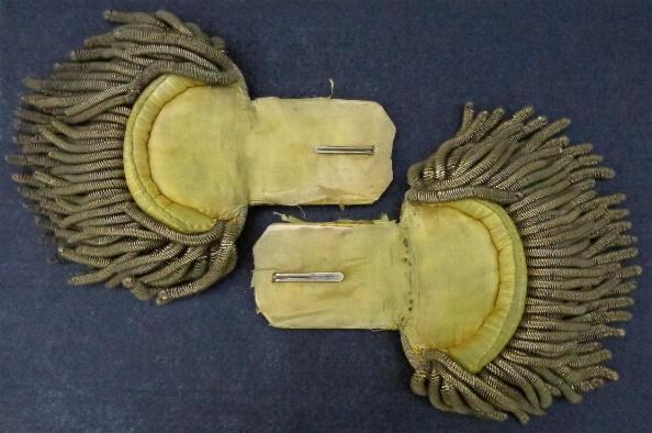 Fine Pair of Pre-Civil War Militia Officers Dress Epaulets